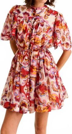 Carolina K Kerry Mini Dress In Paisf