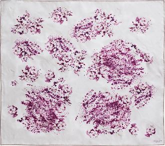 Lafayette 148 New York Spotted Glaze Silk Twill Square Scarf