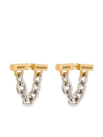 Paco Rabanne Orecchini con catena - Oro