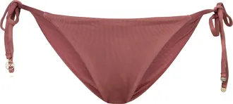 HUGO BOSS Bikini-Hose BOSS BELLA SIDE TIE, Damen, Gr. XL, N-Gr, rot (light, pastel rot 633), Microfaser, Obermaterial: 88% Polyamid, 12% Elasthan, Badehosen Bik