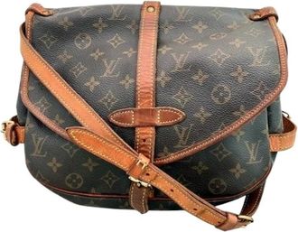 Louis Vuitton Borsa a spalla Saumur Monogram Pre-owned - - Pre-owned - Donna - Marrone - ONE SIZE