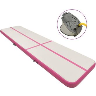 vidaXL Esterilla Inflable De Gimnasia Con Bomba Pvc Rosa 700x100x20 Cm Vidaxl