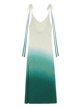 Alanui Wave Bloom maxi dress - Green