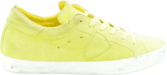Philippe Model Leren Gymschoenen - Dames - Sneakers - Geel - 37 EU - Leer - Schoenen