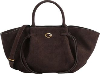 Guess Allegra Girlfriend Satchel - Dames - Tassen - Bruin - Maat: ONE Size Zijde