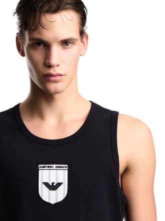 Emporio Armani Cotton Tank Top Tank Top - Black