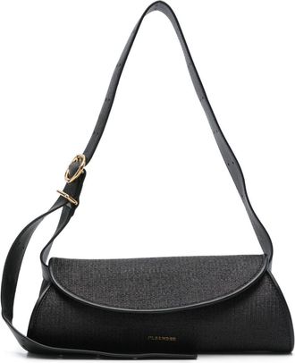 Jil Sander small Cannolo shoulder bag - women - Polyamide/Polyester/Cotton/Calf Leather - OS - Black