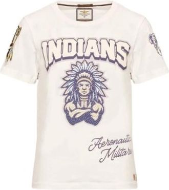 Aeronautica T-shirt - Dames - T-shirts - Wit - L - Katoen - Tops