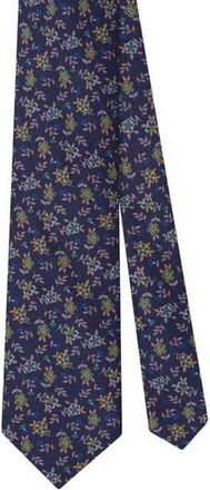 Robert Talbott Robert Flowers Ribbed Silk Best of Class Necktie in Navy at Nordstrom