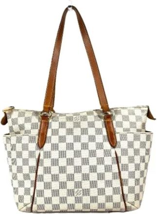 Louis Vuitton Pre-owned Tote Bags, female, White, Size: ONE SIZE Pre-owned Fabric louis-vuitton-bags