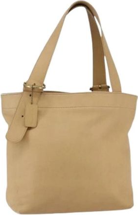 Coach Pre-owned Tote Bag - Dames - Vintage Shopper - Beige - ONE Size - Leer - Vintage