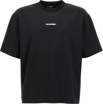 Jil Sander Tops, Heren, Zwart, S, Polyester, Rash Guard T-shirt