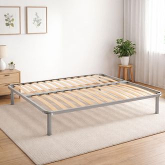 Dmora Dmora - Somier Doble Dgome, Base Ortop&eacute;dica De Contrachapado De Abedul De 13 Lamas, 100% Made In Italy, 180x190h34 Cm