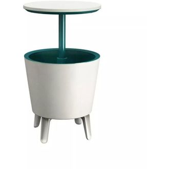 Keter Tavolino portaghiaccio portatile Keter cool bar bianco, 49,5x49,5x84,5 cm