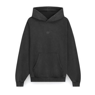 Filling Pieces Hoodies & sweatvesten, Heren, Zwart, XS, Katoen, Hoodie Boxy Embroidered