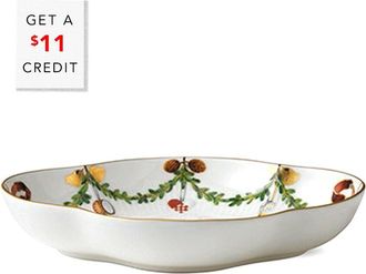 ROYAL COPENHAGEN Star Fluted Christmas Accent Dishwith $11 Credit