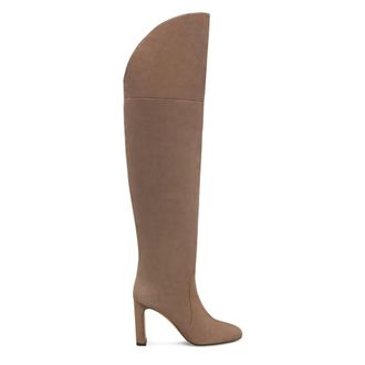 Stuart Weitzman Schoenen, Dames, Beige, 35 EU, Su&egrave;de, Babette Over-the-Knee Tubo 85