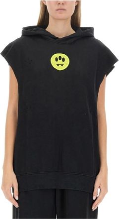Barrow Barrow, Dames, Sweatshirts & Hoodies, Zwart, Maat: S Katoen