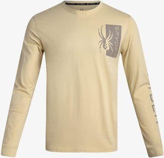 Spyder Men Split Logo Long Sleeve in Cloud at Nordstrom, Size Medium