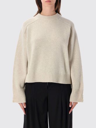 SOEUR Crewneck Merino Wool Jumper with Dropped Shoulders and Long Sleeves