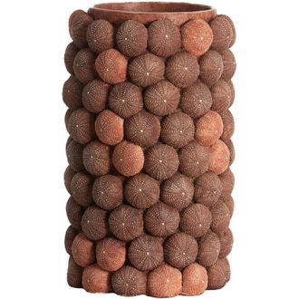 Light & Living Light&living - Vaso Sea Urchin Coral Rojo Y Burdeos - &Oslash;25x40 Cm