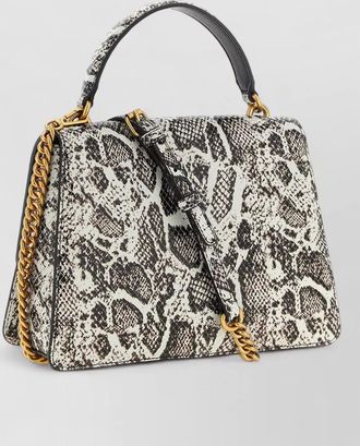 Pinko love bag calfskin leather shoulder bag
