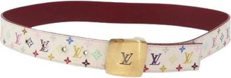 Louis Vuitton Pre-owned Belts, female, Multicolor, Size: ONE SIZE Pre-owned Vintage Canvas Belt