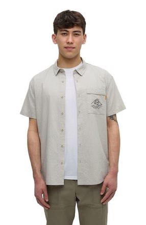 tentree Hopkins Shirt in Sand Stone/graphite at Nordstrom, Size Xx-Large