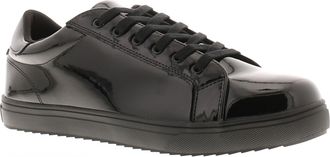 Platino Drawn Womens School Shoes Black Patent 9 UK