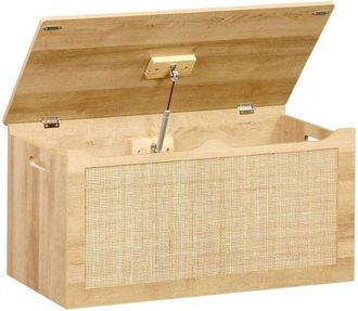 Sweeek Childrens toy storage with wood and cane effect, Boheme kids, Natural, 80x40x40 cm