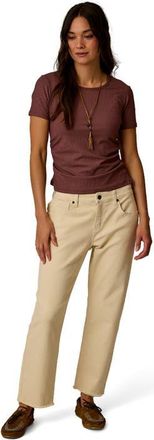 Carve Designs Vega Rib Tee 2.0 in Coco at Nordstrom, Size Xx-Small