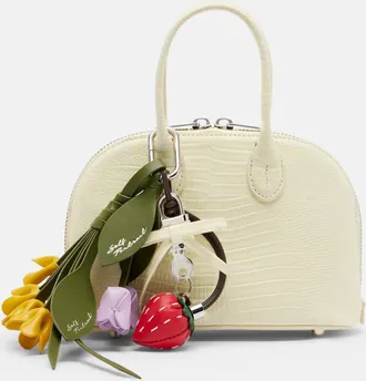 Self Portrait Lizard Small leather top-handle bag