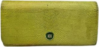 Loewe Pre-owned Vintage Portemonnee - Dames - Vintage Accessoires - Groen - ONE Size - Leer - Vintage