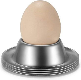 OEM Paquete De 12 Soportes De Silicona Para Huevos Pasados Por Agua, Antideslizantes, Apilables, Desayuno, Huevos Hervidos, F&aacute;ciles De Limpiar