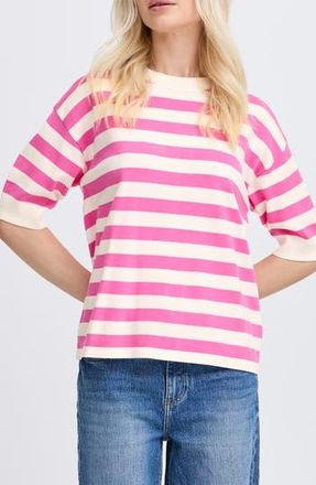 b.young Morla Cotton Knit Top in Phlox Pink at Nordstrom Rack, Size X-Small