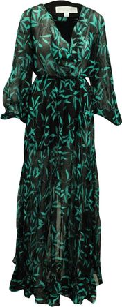Caroline Constas Olivia Gown in Green Silk