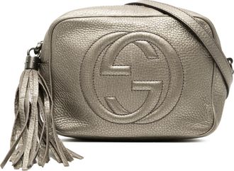 Gucci Pre-owned Womens Leather Soho Disco Crossbody - Grey - One Size