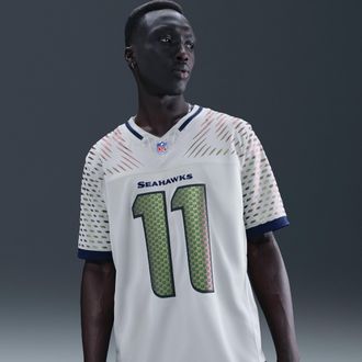 Nike Jaxon Smith-Njigba Seattle Seahawks Rivalries Collection Nike Mens Dri-FIT NFL Limited Jersey in Grey | 31NM0G5Y78F-FE4