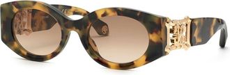 Roberto Cavalli SRC064 0AGG Mens Sunglasses Tortoiseshell Size 53