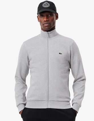Lacoste Mens Lacoste Zip-Up High Neck Fleece Sweatshirt - Size: 4 medium