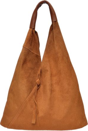 Anna Luchini Brown Rundleer Tas