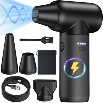 OEM Colector De Polvo De Aire Comprimido De 18.000 Rpm - Reemplazo Del Tanque De Aire Comprimido. Secador De Pelo De Chorro Ajustable De 3 Velocidades, Ap