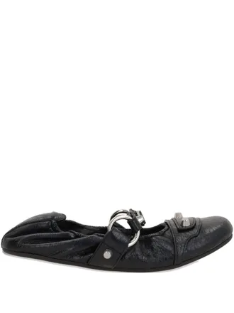 Balenciaga Womens City Ballet Flats