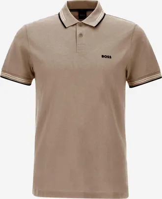 HUGO BOSS Stretch Cotton Polo Shirt With Logo