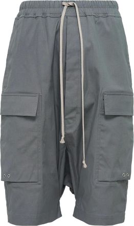 Rick Owens cargo-pocket shorts - men - Organic Cotton/Elastane - 48 - Blue