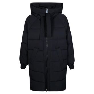 Pinko Pinko, Jassen, Dames, Zwart, M, Leer, Dalia Imbottito Tela Tecnica