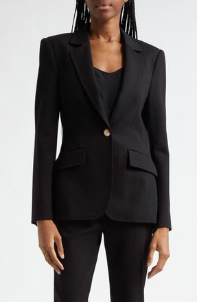 Cinq &agrave; Sept Danicka One-Button Blazer in Black at Nordstrom, Size 4