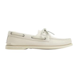 Sperry Top-Sider Authentieke Originele 2-Oog Boot Schoen - Heren - Bootschoenen - Wit - 46 EU - Leer - Schoenen