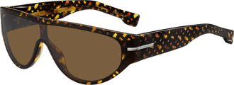HUGO BOSS Boss Mens Brown Rectangular Sunglasses BOSS1623S2VM