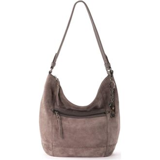 The Sak Sequoia Hobo Leather Bag in Mushroom Suede at Nordstrom